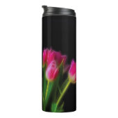 Bouteilles Isothermes Culbuteur rose de courant ascendant de tulipes (Tourné sur la droite)