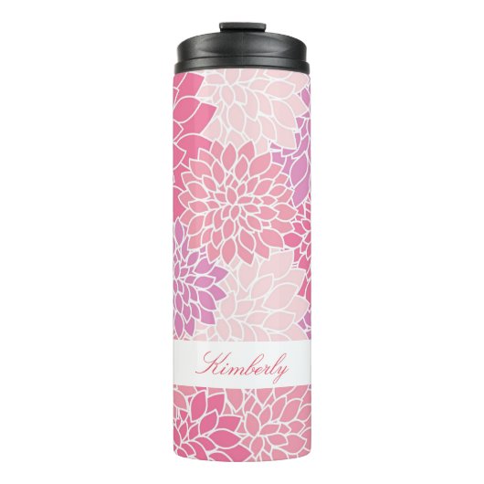 Bouteilles Isothermes Culbuteur thermique fait sur commande de fleurs (Devant)