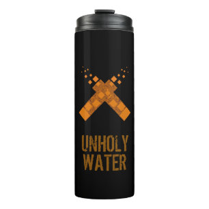 Bouteilles Isothermes Culte Rituel de l'Eau impie Croix Black Orange Fir