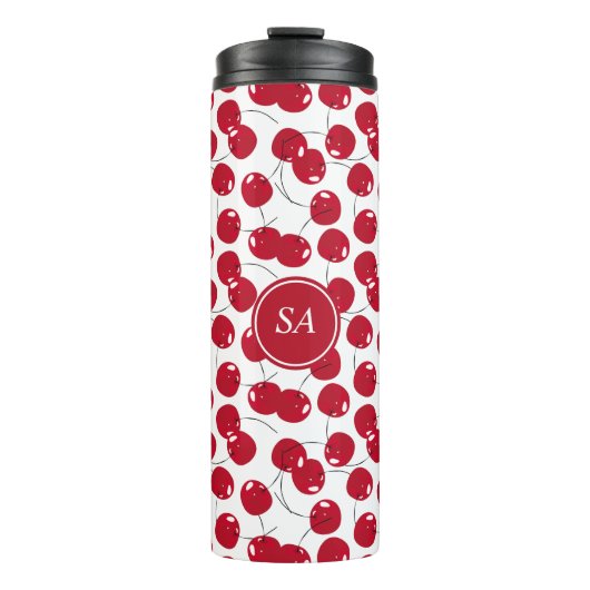 Bouteilles Isothermes Custom Beautiful Fraîche Cerise Rouge Motif Therma (Devant)