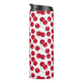 Bouteilles Isothermes Custom Beautiful Fraîche Cerise Rouge Motif Therma (Tourné sur la droite)