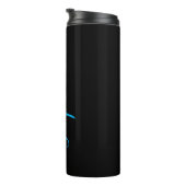 Bouteilles Isothermes Custom Blue Script Name Black Thermal Tumbler (Tourné sur la droite)