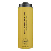 Bouteilles Isothermes Custom Brand Thermal Tumbler Add Your Logo & Text (Devant)