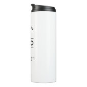 Bouteilles Isothermes Custom Business Name QR Code Logo White Branded (Tourné sur la droite)