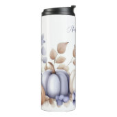 Bouteilles Isothermes custom fall design with flowers and pumpkins (Tourné sur la gauche)