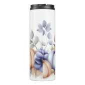 Bouteilles Isothermes custom fall design with flowers and pumpkins (Dos)