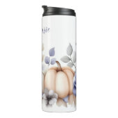 Bouteilles Isothermes custom fall design with flowers and pumpkins (Tourné sur la droite)