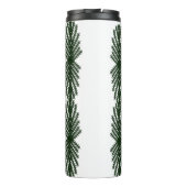 Bouteilles Isothermes Custom Forest Green Pine Tree Abstract Pattern (Dos)