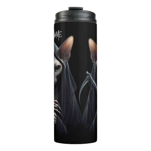 Bouteilles Isothermes Custom Grim Reaper Sphynx Cat Skeleton Funny Cats (Devant)