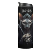 Bouteilles Isothermes Custom Grim Reaper Sphynx Cat Skeleton Funny Cats (Tourné sur la droite)