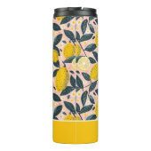 Bouteilles Isothermes Custom Lemon Pattern Water Bottle with Name (Dos)