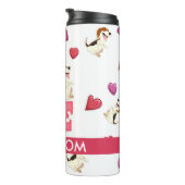 Bouteilles Isothermes Custom mignon Valentine's Day Beagle Chien (Tourné sur la droite)