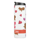 Bouteilles Isothermes Custom mignon Valentine's Day Dachshund Chien (Tourné sur la droite)