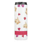 Bouteilles Isothermes Custom mignon Valentine's Day Golden retriever Chi (Dos)