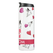 Bouteilles Isothermes Custom mignonne Saint-Valentin Chien de taureau fr (Tourné sur la droite)
