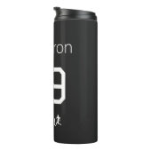 Bouteilles Isothermes Custom Monochromatic National Team Supporter Name  (Tourné sur la droite)