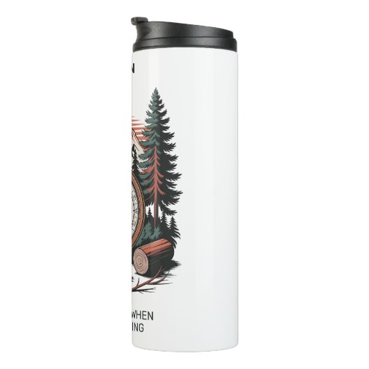 Bouteilles Isothermes Custom Name & Text Camping (Tourné sur la droite)