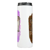 Bouteilles Isothermes Custom Peace Love English Bulldog avec message (Dos)