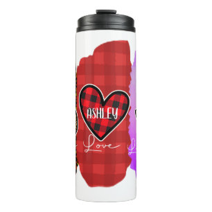 Bouteilles Isothermes Custom Peace Love Labrador Retriever avec message