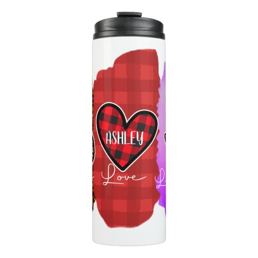 Bouteilles Isothermes Custom Peace Love Labrador Retriever avec message (Devant)