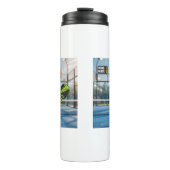 Bouteilles Isothermes Custom Photo Head Padel/Pickleball Player Caricatu (Devant)