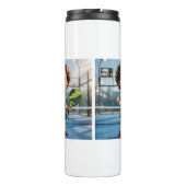 Bouteilles Isothermes Custom Photo Head Padel/Pickleball Player Caricatu (Dos)