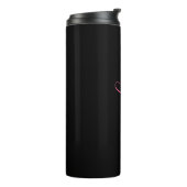 Bouteilles Isothermes Custom Pink Script Name Black Thermal Tumbler (Tourné sur la gauche)