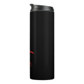Bouteilles Isothermes Custom Red Script Name Black Thermal Tumbler (Tourné sur la droite)
