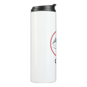 Bouteilles Isothermes Custom Thermal Tumbler – Downhill Skier Logo Desig (Tourné sur la gauche)