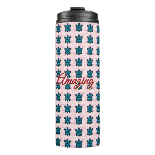 Bouteilles Isothermes Custom turtle pattern Sherpa Blanket (Devant)