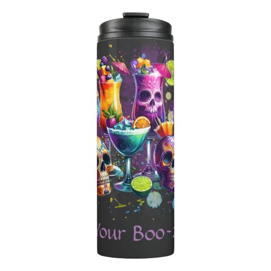 Bouteilles Isothermes Customisé Faites-vous booter sur la boisson Hallow (Devant)
