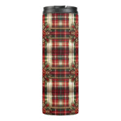Bouteilles Isothermes Customisé Red Green Gold Festive Plaid (Dos)