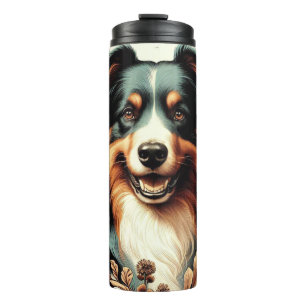 Bouteilles Isothermes Cute Australian Shepherd Peinture