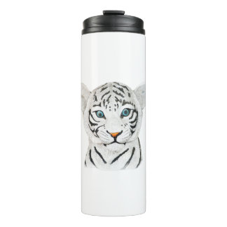 Bouteilles Isothermes Cute Beautiful White Tiger With Blue Eyes