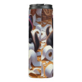 Bouteilles Isothermes Cute Black Kittens Jouer Papier toilette (Dos)