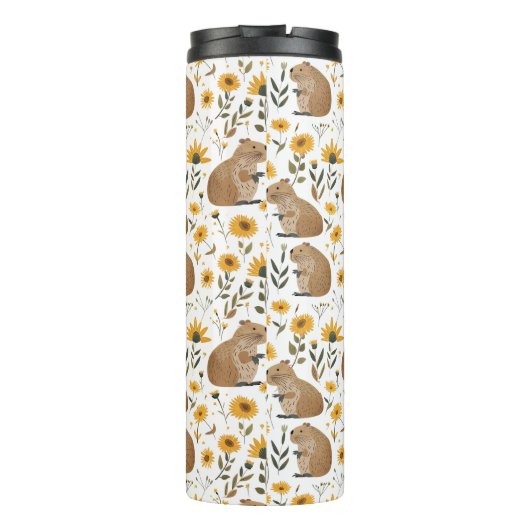 Bouteilles Isothermes Cute Capybara (Dos)