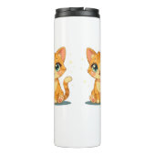 Bouteilles Isothermes **Cute Cartoon Cat – Adorable Kitty Illustration** (Dos)