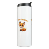 Bouteilles Isothermes Cute Cartoon Fox – Adorable Kawaii Style (Tourné sur la gauche)