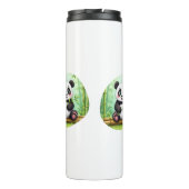 Bouteilles Isothermes Cute Cartoon Panda on Bamboo Patch (Dos)