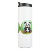 Bouteilles Isothermes Cute Cartoon Panda on Bamboo Patch (Tourné sur la droite)