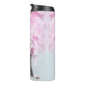 Bouteilles Isothermes Cute Cat rose plume (Tourné sur la droite)