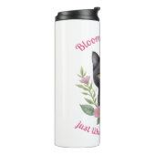 Bouteilles Isothermes Cute chat Floral Design Fleurit et grandit (Tourné sur la gauche)