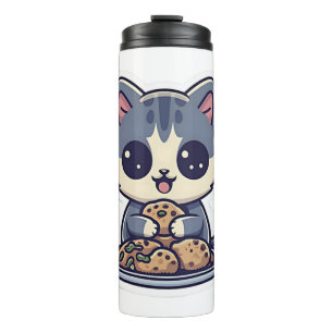 Bouteilles Isothermes Cute Chat manger des biscuits Classique T-shirt