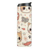 Bouteilles Isothermes Cute Chat simple chaton Motif (Tourné sur la gauche)