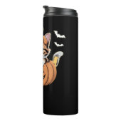 Bouteilles Isothermes Cute chaton Halloween dans un T-shirt classique Ci (Tourné sur la droite)