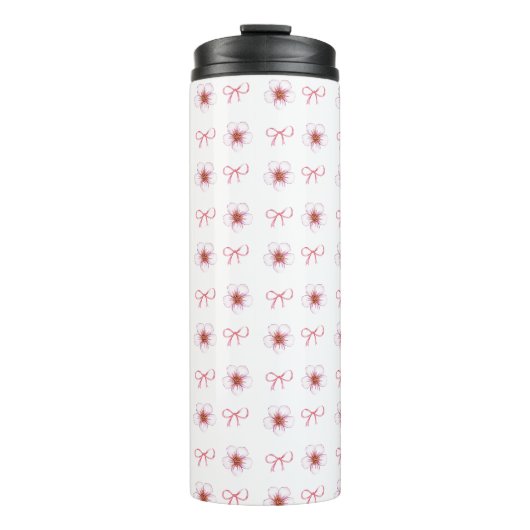 Bouteilles Isothermes Cute Cherry Blossom Ribbon Design (Devant)
