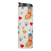 Bouteilles Isothermes Cute Chien races et pattes (Tourné sur la droite)