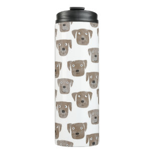 Bouteilles Isothermes Cute chocolat Labrador Retriever Chien Aquarelle