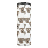 Bouteilles Isothermes Cute chocolat Labrador Retriever Chien Aquarelle (Dos)
