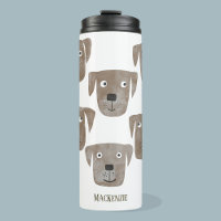 Cute Chocolate Labrador Retriever Chien Personnali